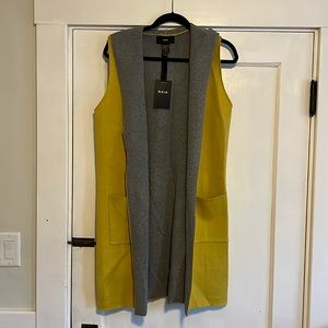 Yellow and grey vest